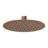 Nuie 200mm Round Fixed Shower Head – Brushed Bronze