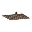 Nuie 200mm Square Fixed Shower Head – Brushed Bronze or Brushed Pewter