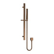Nuie Rectangular Shower Slider Rail Kit – Brushed Bronze
