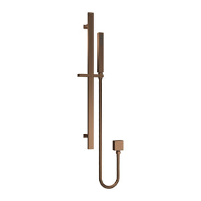 Nuie Rectangular Shower Slider Rail Kit – Brushed Bronze