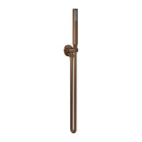 Nuie Shower Handset Kit With Round Outlet Elbow – Brushed Bronze, photo 2