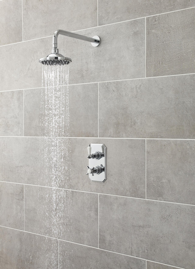 Nuie Victorian Edwardian Twin Thermostatic Shower Valve – Chrome