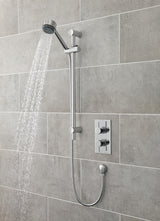 Nuie Shower Slide Rail Kit – 660mm High – Chrome