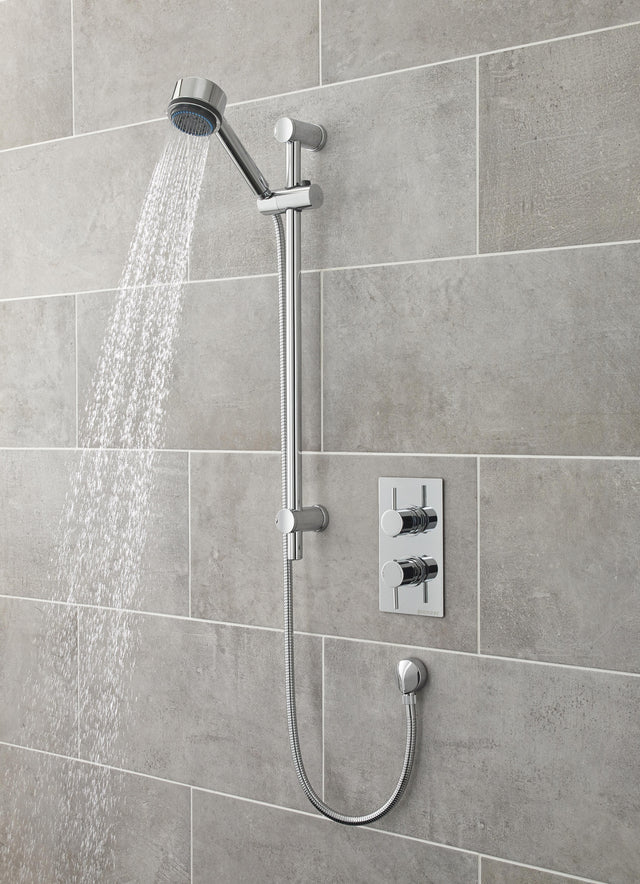 Nuie Shower Slide Rail Kit – 660mm High – Chrome