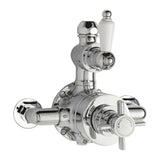 Nuie Edwardian Twin Thermostatic Shower Valve – Chrome