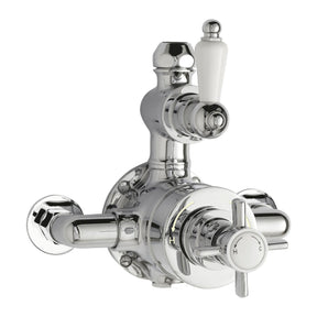 Nuie Edwardian Twin Thermostatic Shower Valve – Chrome