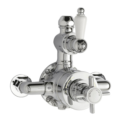 Nuie Edwardian Twin Thermostatic Shower Valve – Chrome