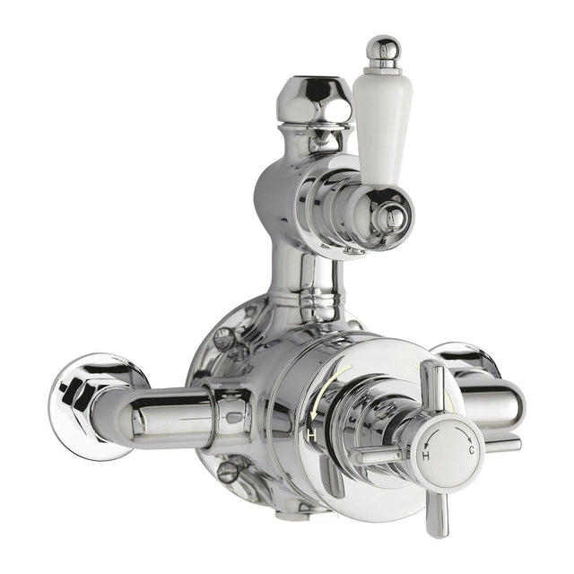 Nuie Edwardian Twin Thermostatic Shower Valve – Chrome