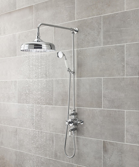 Nuie Edwardian Triple Thermostatic Shower Valve – Chrome