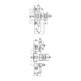 Nuie Victorian Triple Thermostatic Shower Valve – 333mm High – Chrome, photo 3