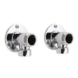 Nuie Backplate Elbow Unions for use with Bar Shower Valves – Chrome
