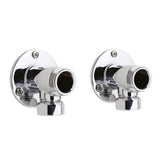 Nuie Backplate Elbow Unions for use with Bar Shower Valves – Chrome
