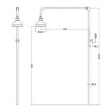 Nuie Rigid Riser Kit – Chrome, photo 3