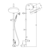 Nuie Dual Rigid Riser Kit – Chrome, photo 3