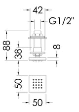 Nuie Square Body Jet – Chrome, photo 3