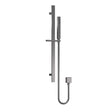 Nuie Square Shower Slider Rail Kit – Brushed Pewter