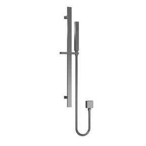 Nuie Square Shower Slider Rail Kit – Brushed Pewter