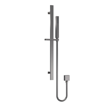 Nuie Square Shower Slider Rail Kit – Brushed Pewter