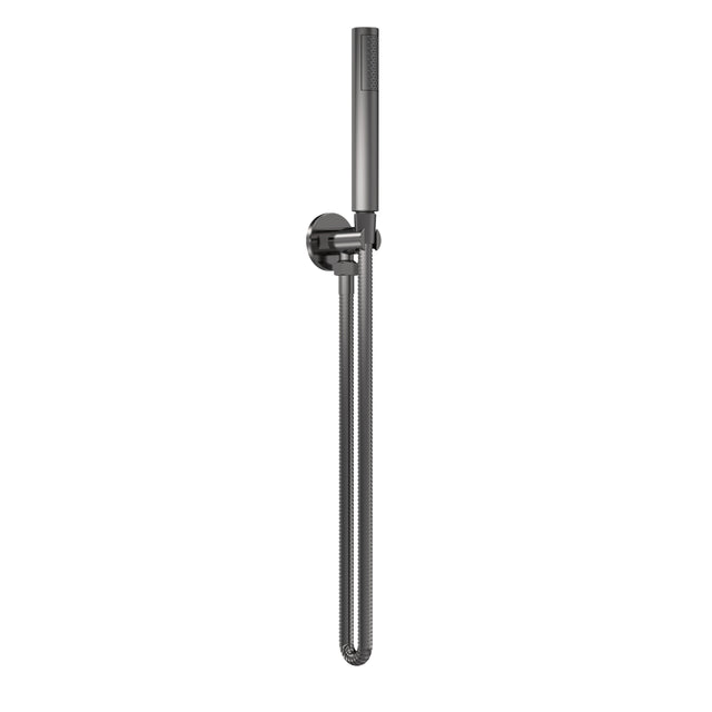 Nuie Round Shower Handset Kit – Brushed Pewter
