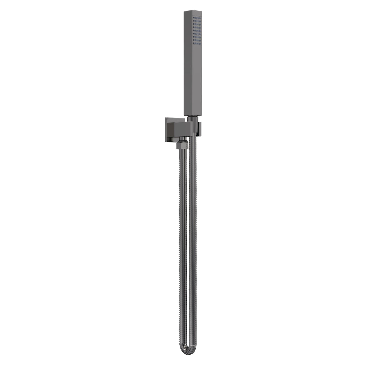 Nuie Square Shower Handset Kit – Brushed Pewter
