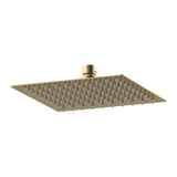 Nuie Square Fixed Shower Head – Brushed Brass