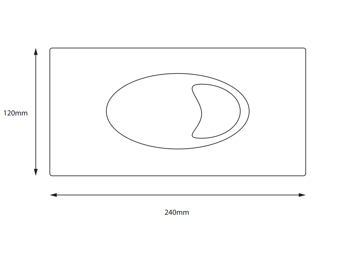 Kartell K-VIT Flushplate For ACC001N- Chrome (ACC-FPC)