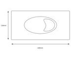 Kartell K-VIT Flushplate For ACC001N- Chrome (ACC-FPC)