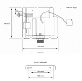 Kartell K-VIT Options 600 Wall Hung WC with Soft Close Seat-White Gloss (POT077OP-SEA600OP)