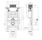 Kartell K-VIT Keytec Wall Mounting Frame 0.82m (ACC010)