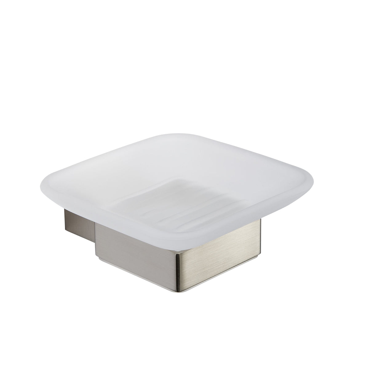 Kartell K-VIT Premium Soap Dish Holder – Brushed Nickel (ACC326)