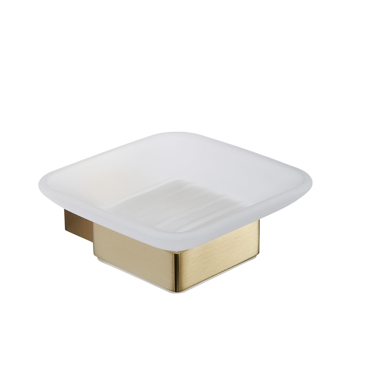 Kartell K-VIT Premium Soap Dish Holder – Brushed Brass (ACC336)