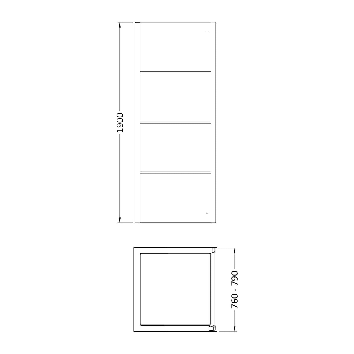 Hudson Reed Apex Side Panel – 800mm & 900mm, photo 3