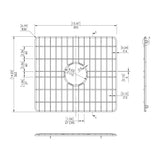 Nuie Stainless Steel Double Bowl Kitchen Sink Wire Grid Pack (Set of 2) – Chrome, photo 2