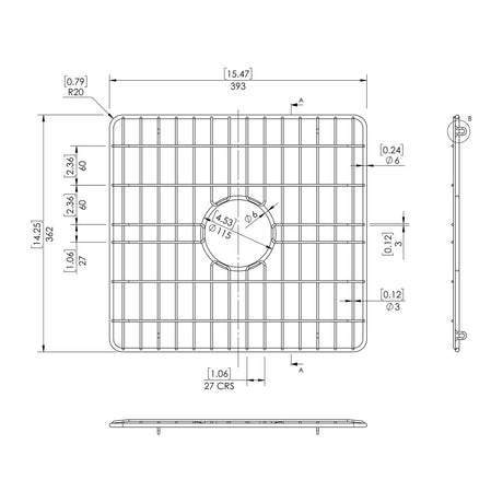 Nuie Stainless Steel Double Bowl Kitchen Sink Wire Grid Pack (Set of 2) – Chrome, photo 2
