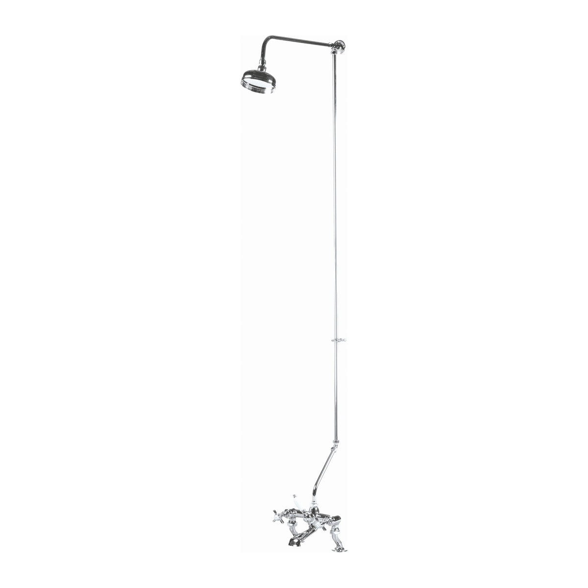 Nuie Rigid Riser Kit Shower Kit – Chrome