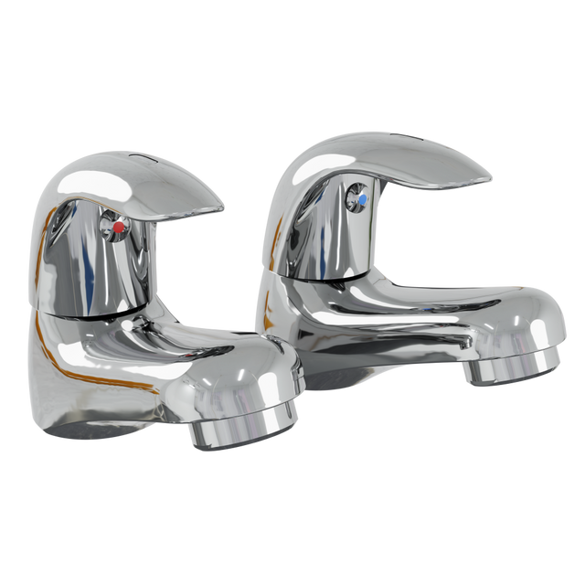 AKW Denova Lever Bath Taps (Pair) – Chrome