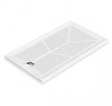 AKW Braddan 1100x800mm level access shower tray with gravity waste Code 16196W