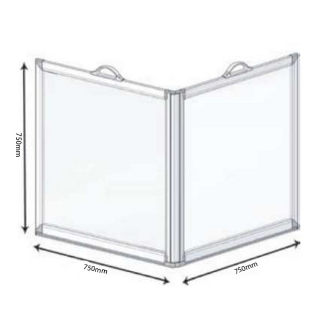 AKW Freeway Portable Freestanding Carer Shower Screen
