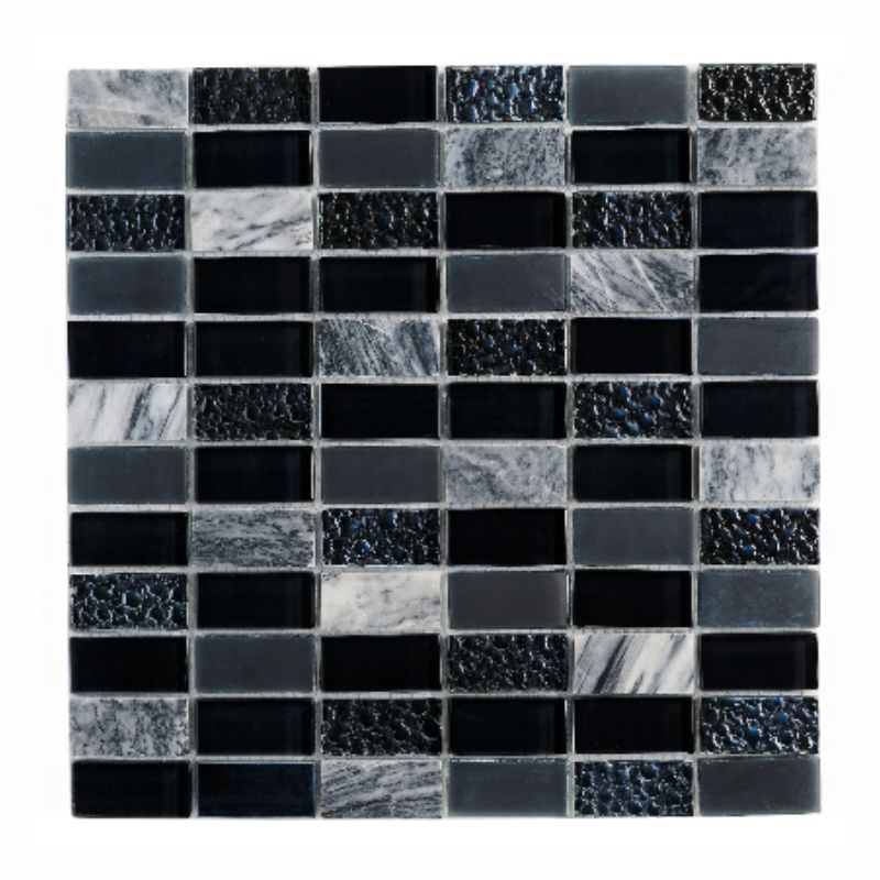 AKW Grey Mosaic Border Tile 300x300x8mm (30095GRY)