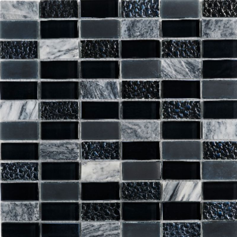 AKW Grey Mosaic Border Tile 300x300x8mm (30095GRY)