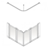AKW Option A Half Height Shower Screens (All Sizes)