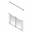 AKW Option MW Half Height Carer Shower Screen Set for Wet Floors