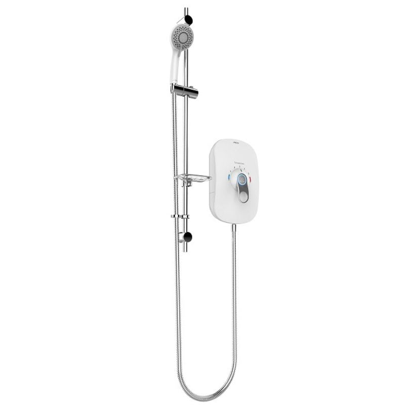 AKW SmartCare Lever White With Silver - White Kit 9.5KW (29091WH)