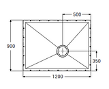AKW Tuff Form 1200x900mm wet room base Code 21015