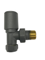 Kartell K-VIT Anthracite Radiator Valve Straight 15mm Pair