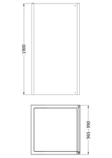 Nuie Lucie Side Panel – 800mm, 900mm & 1000mm, photo 7