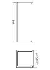 Hudson Reed Pacific Side Panel – 700mm, 750mm, 800mm, 900mm & 1000mm, photo 7