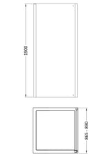 Nuie Lucie Side Panel – 800mm, 900mm & 1000mm, photo 6