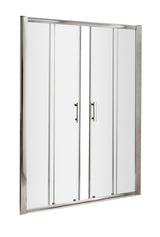 Hudson Reed Pacific Double Sliding Shower Door - Square T Shape Handle – 1400mm & 1700mm, photo 2