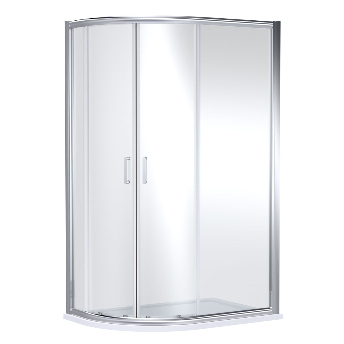 Nuie Lucie 1200mm Offset Quadrant Shower Enclosure – Chrome, Brushed Brass or Matt Black, photo 2